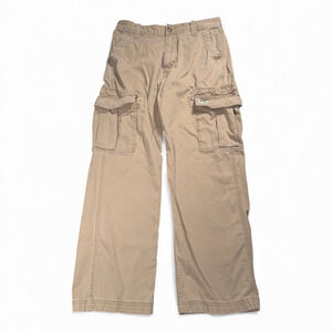 Vintage Levis Cargo Pants Mens 32x32 Brown Loose Straight Baggy Workwear Y2K